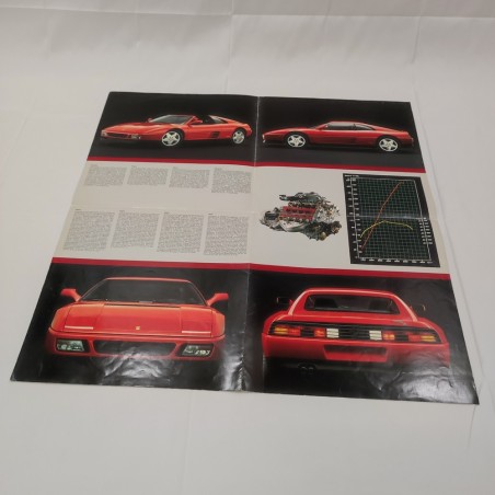 FERRARI 348 brochure originale n°. 575/89 - Maggio 1990 - discreta