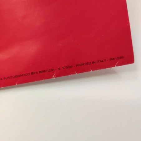 FERRARI 348 brochure originale n°. 575/89 - ottobre 1989 - discreta