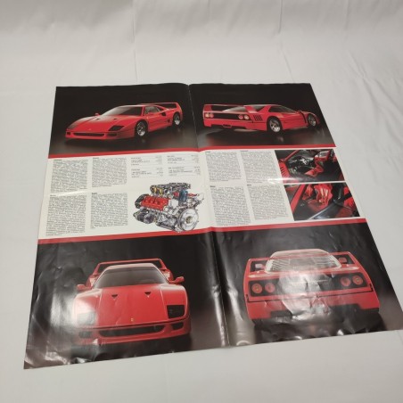 FERRARI F40 brochure depliant originale n° 479/87 - settembre 1988
