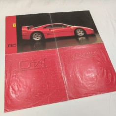 FERRARI F40 brochure depliant originale n° 479/87 - settembre 1987 2