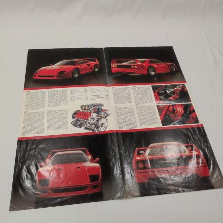 FERRARI F40 brochure depliant originale n° 479/87 - settembre 1987