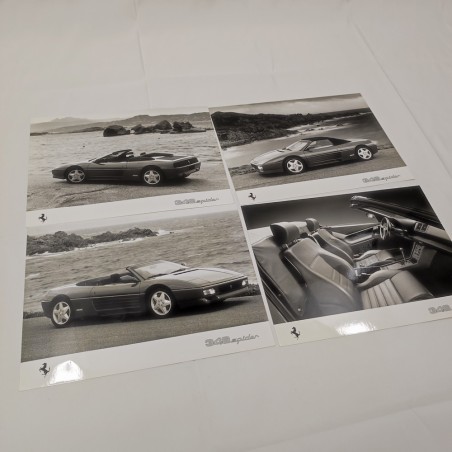 FERRARI 348 TS lotto di 4 fotografie da cartella stampa