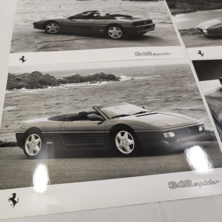 FERRARI 348 TS lotto di 4 fotografie da cartella stampa
