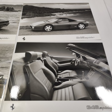 FERRARI 348 TS lotto di 4 fotografie da cartella stampa