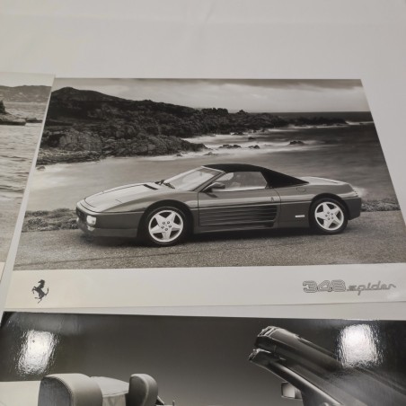 FERRARI 348 TS lotto di 4 fotografie da cartella stampa