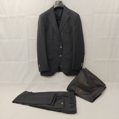 Abito uomo completo giacca pantalone Brando taglia 48 100% lana grigio