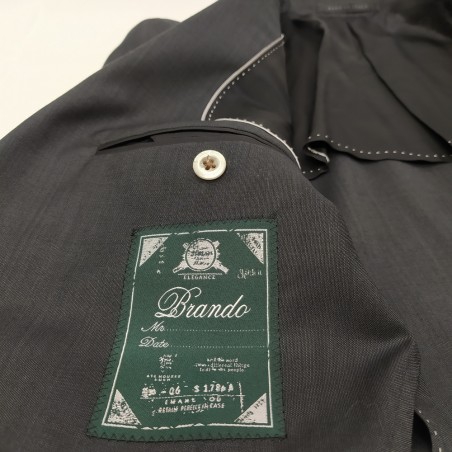 Abito uomo completo giacca pantalone Brando taglia 48 100% lana grigio