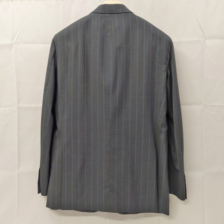 Abito uomo Sartoria Rossi completo grigio a righe blu tg 48 usato