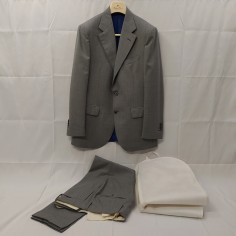 Abito uomo Sartoria Rossi tg 48 colore grigio con righe blu usato