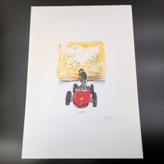Nani Tedeschi per Galleria Ferrari stampa auto Formula 1 da calendario 1992