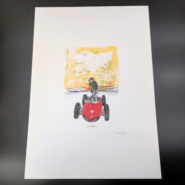 Nani Tedeschi per Galleria Ferrari stampa auto Formula 1 da calendario 1992