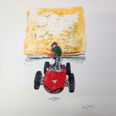 Nani Tedeschi per Galleria Ferrari stampa auto Formula 1 da calendario 1992 2