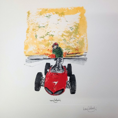 Nani Tedeschi per Galleria Ferrari stampa auto Formula 1 da calendario 1992