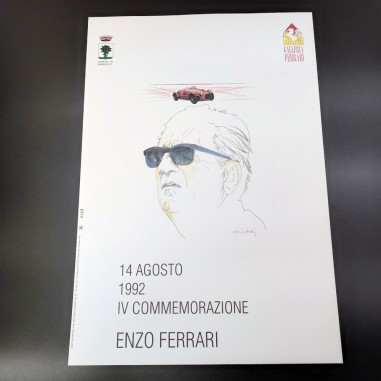 Stampa numerata Nani Tedeschi Enzo Ferari 14 agosto 1992 IV commemorazione