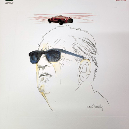 Stampa numerata Nani Tedeschi Enzo Ferari 14 agosto 1992 IV commemorazione