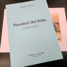 Litografia Angelo Ranzi Pescatori del Delta 20 dicembre 1999 30x50 cm 106 di 150 2