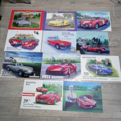 Lotto di 11 manifesti Ferrari Readig anni dal 2003 al 2013 + extra