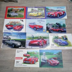Lotto di 11 manifesti Ferrari Readig anni dal 2003 al 2013 + extra 2