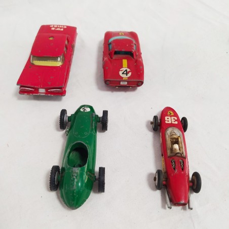 CORGI TOYS lotto di 4 modellini macchinine Ferrari, Chevrolet B.R.M.