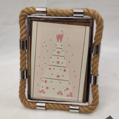 Cefagli cornice 17x22 cm in argento con corda nuova 2
