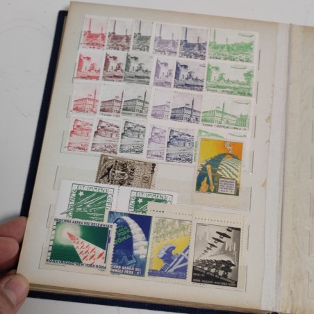 Album filatelico Erinnofili aerei dagli inizi ‘900 circa 250 pezzi
