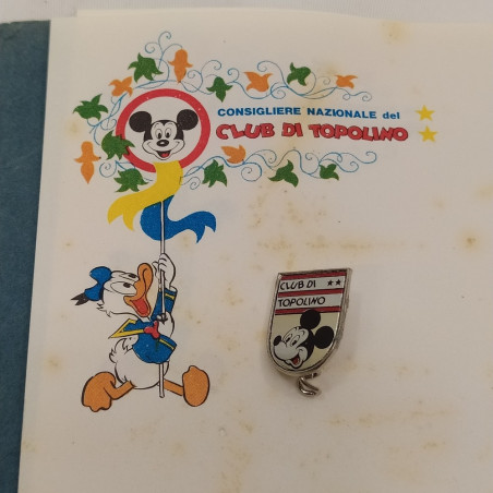 Club di Topolino set carta da lettere e buste (lettere 14x19 cm) e spillino