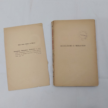 Libro occultismo e miracolo 1933 Prof. Alessandro Spesz