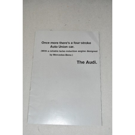 PROSPEKT BROCHURE DEPLIANT THE AUDI 10 PAG. INGLESE ENGLISH 652.002.29 5/66
