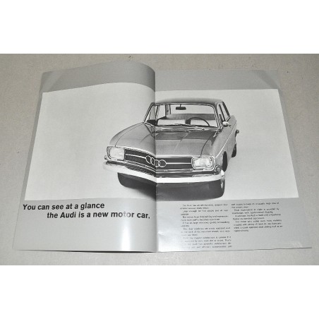 PROSPEKT BROCHURE DEPLIANT THE AUDI 10 PAG. INGLESE ENGLISH 652.002.29 5/66