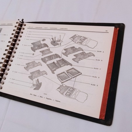 Catalogo parti ricambio Renault 4 cv P.R. 597 anno 1959