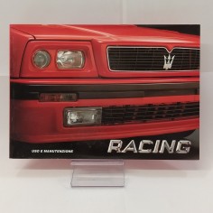 Libretto uso manutenzione Maserati Racing febbraio 1991