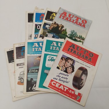 Lotto 11 riviste Auto Italiana anni 1953/54