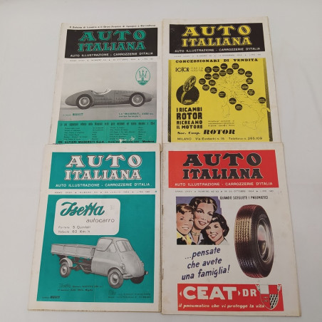 Lotto 11 riviste Auto Italiana anni 1953/54