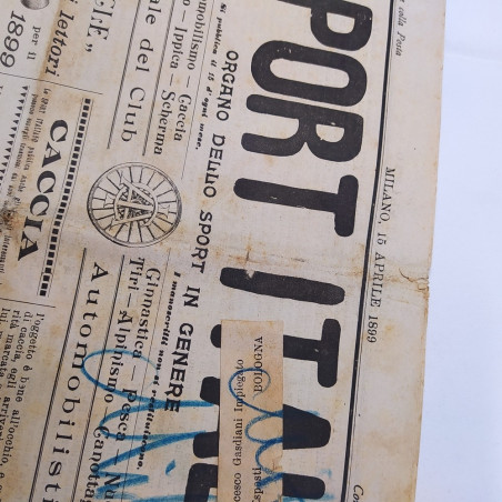 Rivista Lo sport italiano 16 Aprile 1899 n° 40
