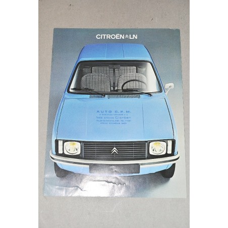 PROSPEKT BROCHURE DEPLIANT CITROEN LN 3 PORTE 3 PAG. ITALIANO