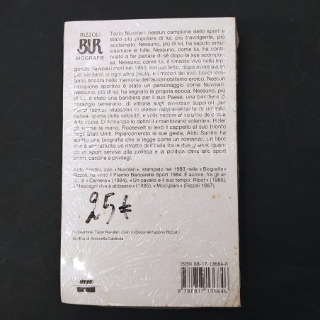Libro Nuvolari - Aldo Santini Aldo Santini 1987