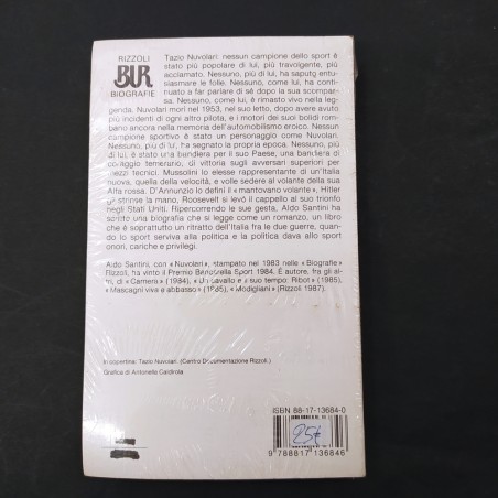 Libro Nuvolari – BUR Aldo Santini 1987