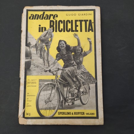 Libro Andare in bicicletta Guido Giardini 1941