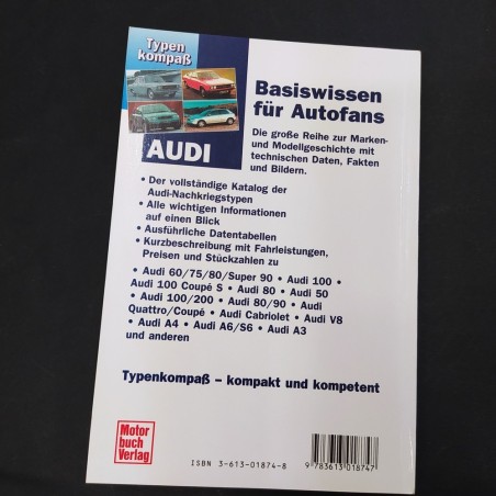 Libro Audi Personenwagen seit 1965 Walter Zeichner 1998