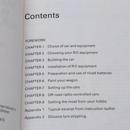 Libro Manual of electric radio control cars Bill Burkinshaw 1987