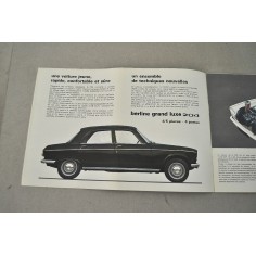 PROSPEKT BROCHURE DEPLIANT PEUGEOT 204 BERLINE BREAK 5 PAG. FRANCESE 2