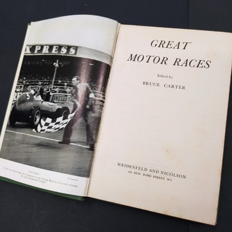 Libro Great motor races Bruce Carter 1960