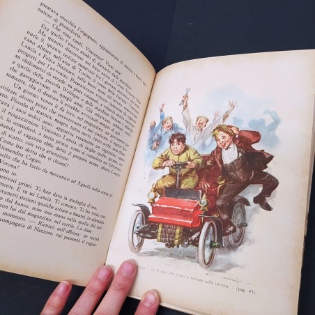 Libro La strada di fuoco - Automobilismo eroico 1898-1908 Salvador Gotta 1961