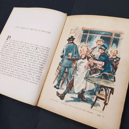 Libro La strada di fuoco - Automobilismo eroico 1898-1908 Salvador Gotta 1961