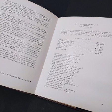 Libro Storia dell’automobilismo toscano 1893-1906 Leonardo Ginori Lisci 1976