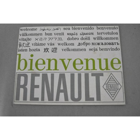 PROSPEKT BROCHURE DEPLIANT BIENVENUE RENAULT 5 PAG. FRANCESE  55 B 8620