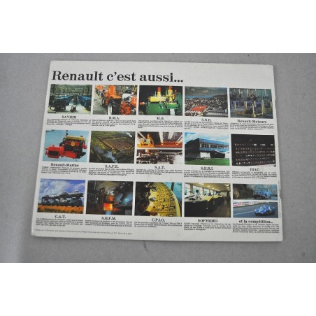 PROSPEKT BROCHURE DEPLIANT BIENVENUE RENAULT 5 PAG. FRANCESE  55 B 8620