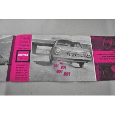 PROSPEKT BROCHURE DEPLIANT FORD CONSUL CORTINA GT 2 PAG. ITALIANO D5810/6/63 2