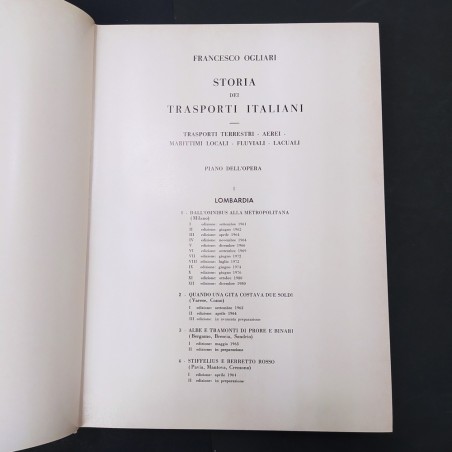 L’Italia è piccola? Storia dei trasporti italiani Vol. 39 Francesco Ogliari 1981