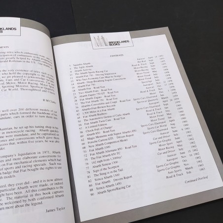 Libro Abarth gold portfolio 1950-1971 R.M. Clarke 1971